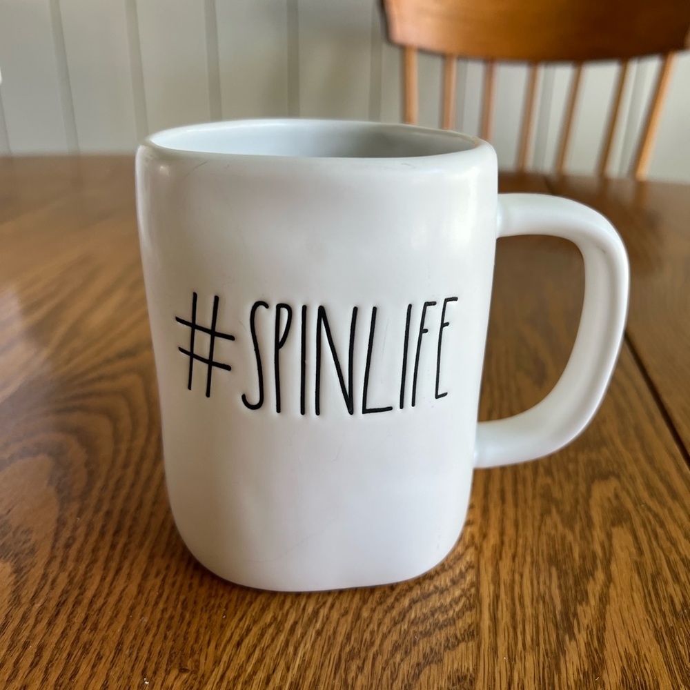 White Ceramic Mug with Hashtag Design